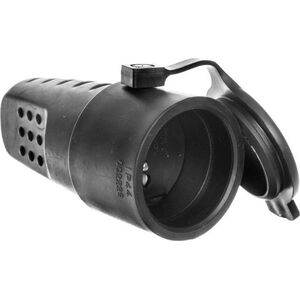 Orno Gniazdo przenośne gumowe proste 3P 16A 250V czarne IP44 OR-AE-1314