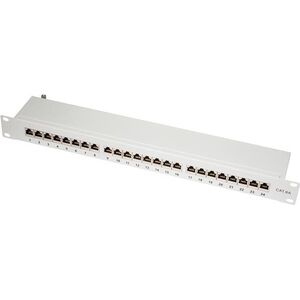 LogiLink Patch panel 19" 1U 24x RJ-45 Cat.6A Szary (NP0060)