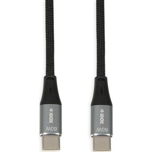 Kabel USB iBOX USB-C - USB-C 1 m Czarny (IKUTC1B)