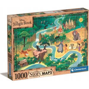 Clementoni Puzzle 1000 elementów Story Maps Księga Dżungli