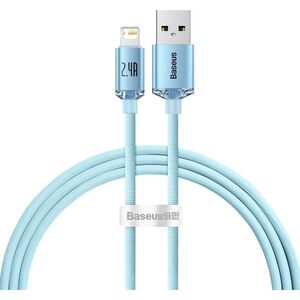 Kabel USB Baseus USB-A - Lightning 1.2 m Niebieski (BSU3633)