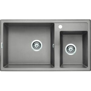 Zlewozmywak Deante . ERIDAN SZARY METALIK GRANIT 2K 880X500X200 + SPACE SAVER