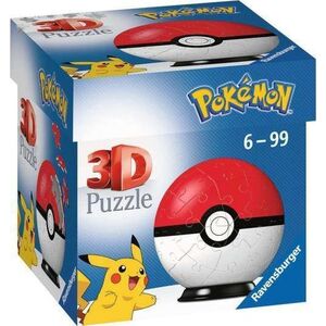 Ravensburger Puzzle 3D 54 Kula Pokemon czerwona