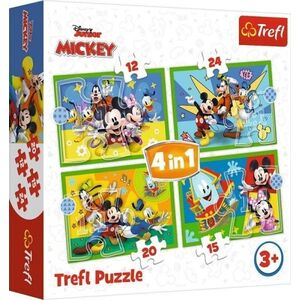 Trefl Puzzle 4w1 Wśród przyjaciół TREFL