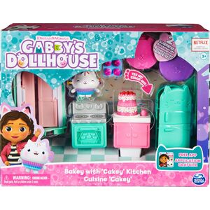 Spin Master Spin Master Gabbys Dollhouse Deluxe Room Kitchen Toy Figure (with Kuchi Cat Figure)