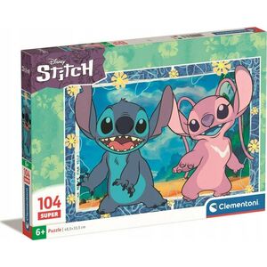 Clementoni CLE puzzle 104 SuperKolor Disney Stitch3 27573