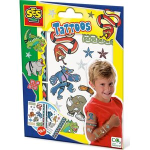 SES Creative SES Tatuaże dla dzieci Wojow. zwierząt 14287 42872