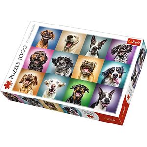 Trefl Puzzle 1000el - Zabawne psie portrety (10462)