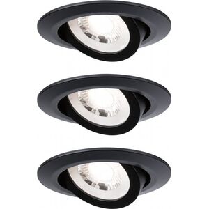 Paulmann Zestaw opraw LED 3x4.8W 450 lm 3000K 230V czarny-mat