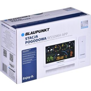 Stacja pogodowa Blaupunkt Stacja pogodowa z 1 czujnikiem zewnętrznym WS50WH APP