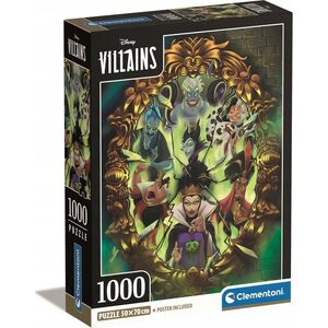 Clementoni Puzzle 1000 elementów Compact Disney Villains