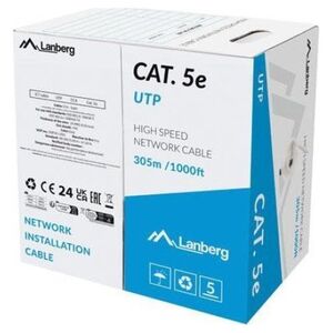 Lanberg Kabel UTP Lanberg Kat.5e 305m Drut CCA Fluke Passed Szary