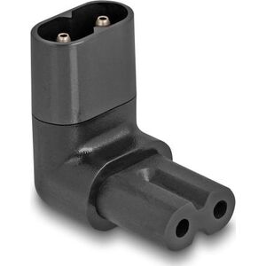 Delock DeLOCK 80470 Gender / Cable Changer IEC 60320 C8 IEC 60320 C7 Black 14210098 4043619804702