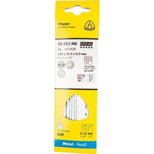 Klingspor KLINGSPOR RECIMER SAW LADE 150x25,4x0,9mm RS 993 MA /5 τεμ. 14046376 4014855939947