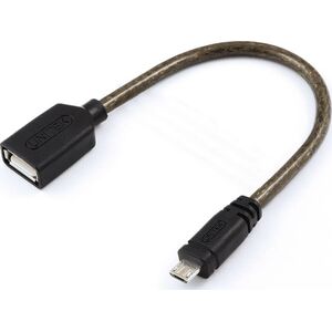 Kabel USB Unitek microUSB - USB-A 0.22 m Czarny (YC438)