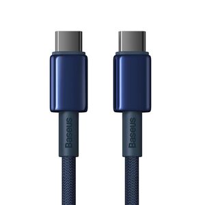 Baseus Tungsten Gold Fast Charging Data Cable Type-C to Type-C 100W 2m Deepsea Blue 6932172655532