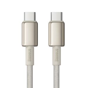 Baseus Tungsten Gold Fast Charging Data Cable Type-C to Type-C 100W 1m Titanium Galaxy Gold 6932172655600