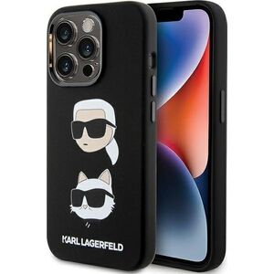 Karl Lagerfeld Karl Lagerfeld KLHCP15XSDHKCNK iPhone 15 Pro Max 6.7" czarny/black Silicone Karl&Choupette Head
