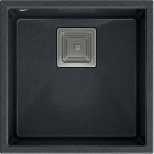 Zlewozmywak Quadron DAVID 40 GraniteQ black diamond/elementy stalowe