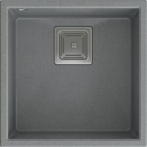 Zlewozmywak Quadron DAVID 40 GraniteQ silver stone/elementy stalowe