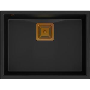 Zlewozmywak Quadron DAVID 50 GraniteQ pure carbon/elementy miedziane