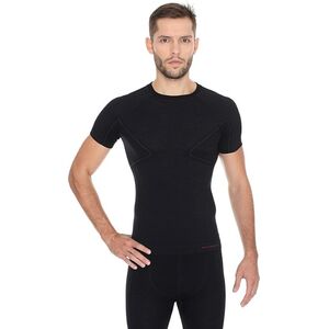 Brubeck Koszulka termoaktywna męska Active Wool czarna r. XL (SS11710)