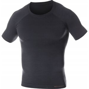 Brubeck SS11710 Koszulka męska z krótkim rękawem ACTIVE WOOL grafitowy L