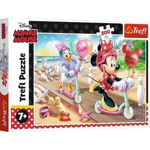 Trefl Puzzle 200 Minnie na plaży