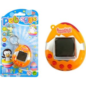 LeanToys Tamagotchi w Jajku Gra Elektroniczne Zwierzątko Pomarańczowe LEAN TOYS