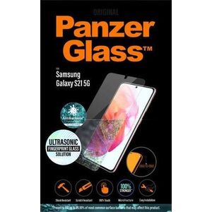 PanzerGlass SZKŁO HARTOWANE PANZERGLASS DO SAMSUNG GALAXY S21 5G ANTYBAKTERYJNE CZARNY DO ETUI