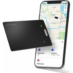 STATIK KeySmart Find My Wallet - karta lokalizująca portfel kompatybilna z Apple Find My (black)