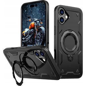 Etui Hybrid Armor Trendy z MagSafe na iPhone 16 Plus - czarne