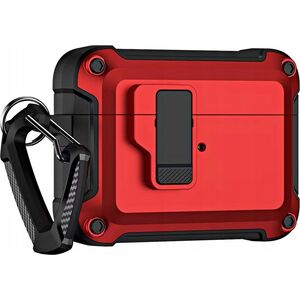 Pro Armour Airpods Case with hook - AirPods 4 red