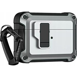 Pro Armour Airpods Case with hook - AirPods 4 grey