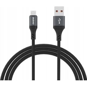 Kabel Dudao L3SM USB-A - MicroUSB 3A 1,2m z oplotem - czarny