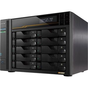 Serwer plików Asustor LOCKERSTOR 8 Gen3 AS6808T 8-bay, AMD Ryzen V3C14 Cztery rdzenie 2.3GHz, 16G ECC DDR5, 4x M.2 PCIe (NVMe), 2x 10 GbE, 2x 5 GbE,