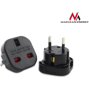 Maclean Adapter podrózny EU na UK czarny (MCE72)