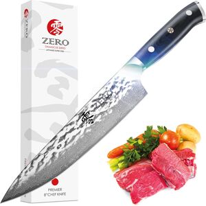Kozygear KozyGear Premier 8" 33cm Chef's Messer gehämmert Japan Super 14222315 4260750000000