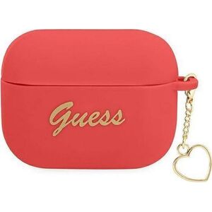 Guess Etui ochronne Silicone Charm Heart Collection do AirPods Pro czerwone