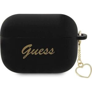 Guess Etui Guess GUAP2LSCHSK Apple AirPods Pro 2 cover czarny/black Silicone Charm Heart Collection