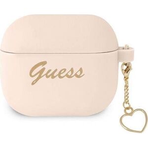Guess Etui ochronne Silicone Charm Collection do AirPods 3 GUA3LSCHSP różowe