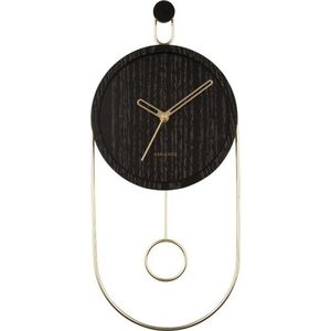 Zegar ścienny ze złotymi wskazówkami, SWING, Ø 20 cm