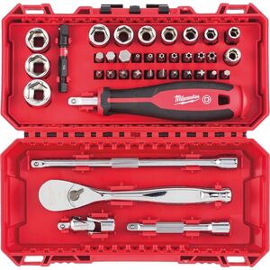 Milwaukee MILWAUKEE ZESTAW NASADEK 1/4" Z GRZECHOTKĄ