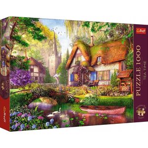 Trefl Puzzle 1000 elementów Premium Urocza chatka w lesie