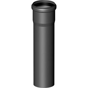 Almeva STARR Rura z kielichem 1m DN60 UV Stabilna Czarna7630676800029