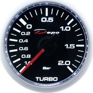 DRacing ZEGAR DEPO CSM 52mm - TURBO MECHANICAL -1 do 2 BAR