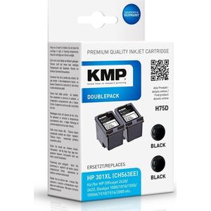 Tusz KMP Printtechnik AG KMP Patrone HP301XL DoublePack 2x480 Seiten black kompatibel