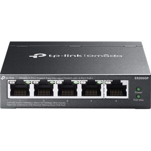 Switch TP-Link TP-Link Omada ES205G Zarządzany Gigabit Ethernet (10/100/1000) Obsługa PoE Czarny