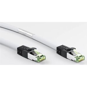 Goobay S / FTP (PiMF), biały, 0,25 m - bezhalogenowy LSZH, miedziany AWG 24 (55122)