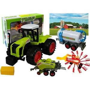 Zestaw Autek Farmerskich Zgrabiarka Prasa LEAN Toys